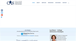Desktop Screenshot of collegeadmissionsstrategies.com